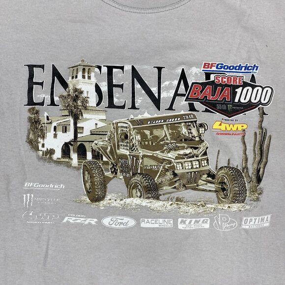 Enseñada T Shirt BF Goodrich Score Baja 100 Official Course Map Size Medium - Picture 5 of 6